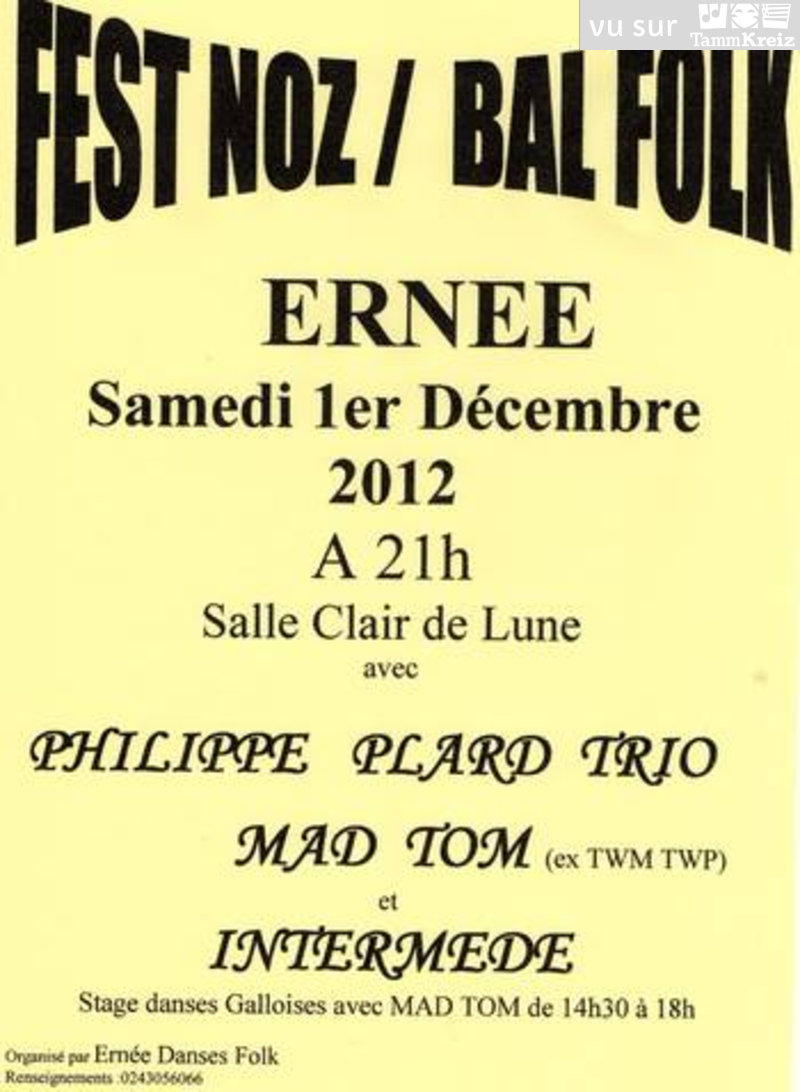 Fest-Noz/Bal folk à Ernée