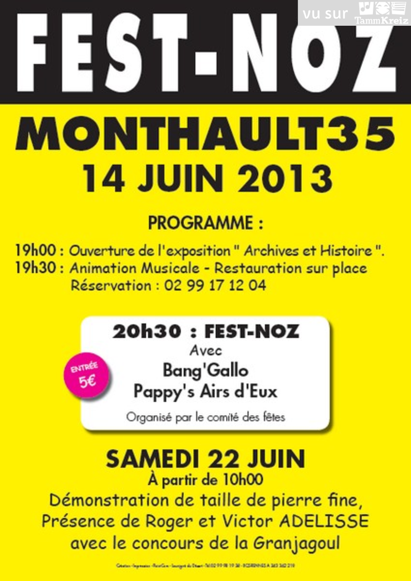 Fest Noz à Monthault