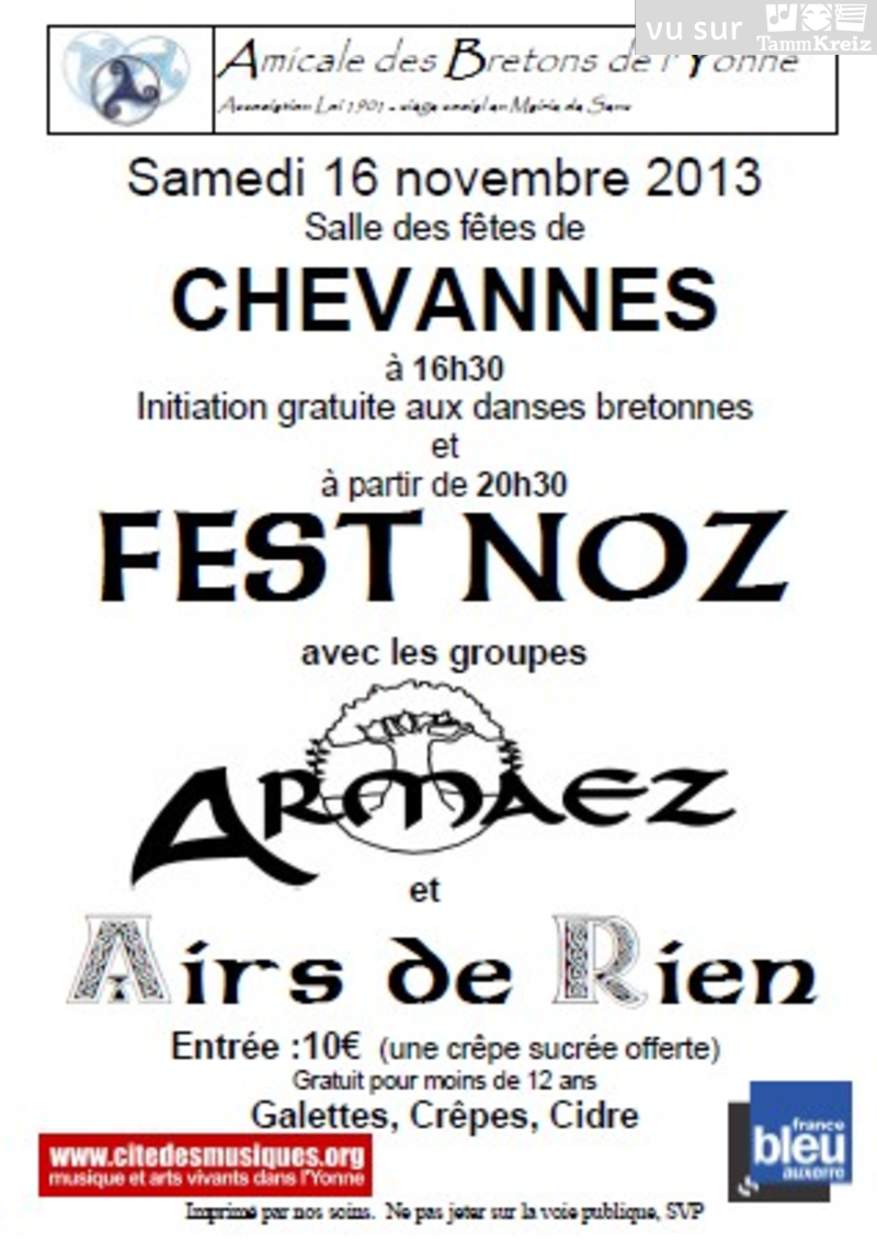 Fest Noz à Chevannes