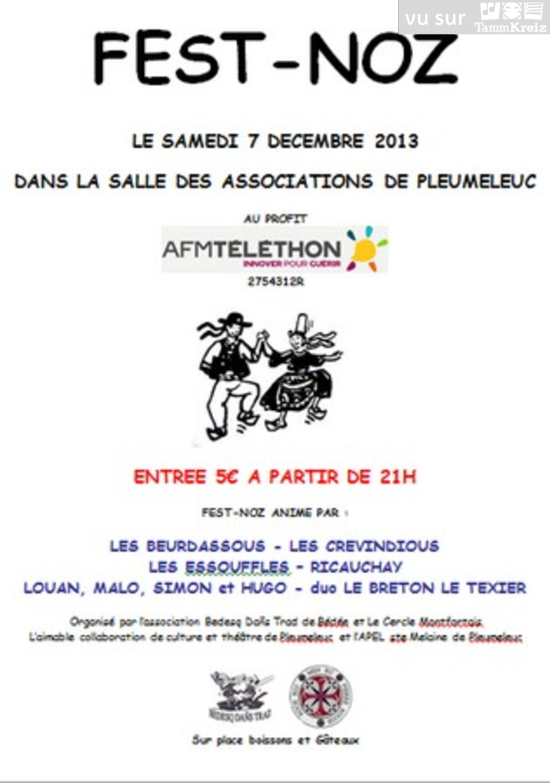 Fest Noz&nbsp;à&nbsp;Pleumeleuc