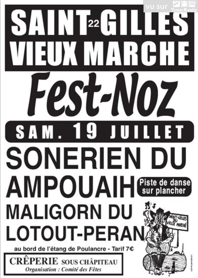 Fest Noz à Saint-Gilles-Vieux-Marché