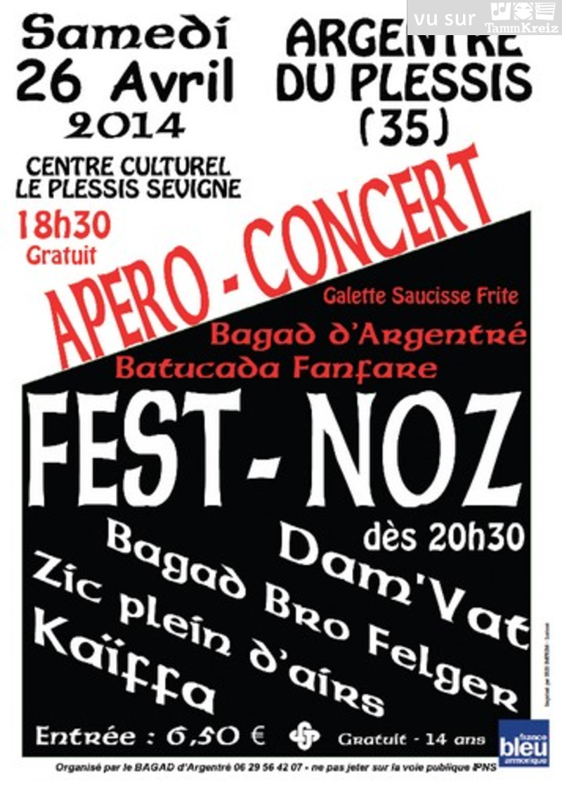 Concert et Fest-Noz à Argentré-du-Plessis