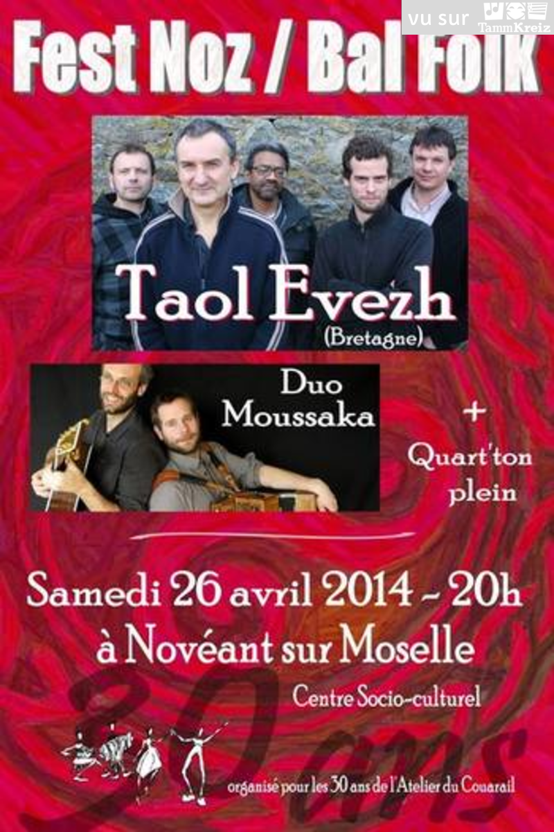 Fest-Noz/Bal folk à Novéant-sur-Moselle