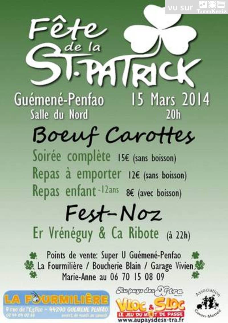 Repas et fest-noz à Guémené-Penfao