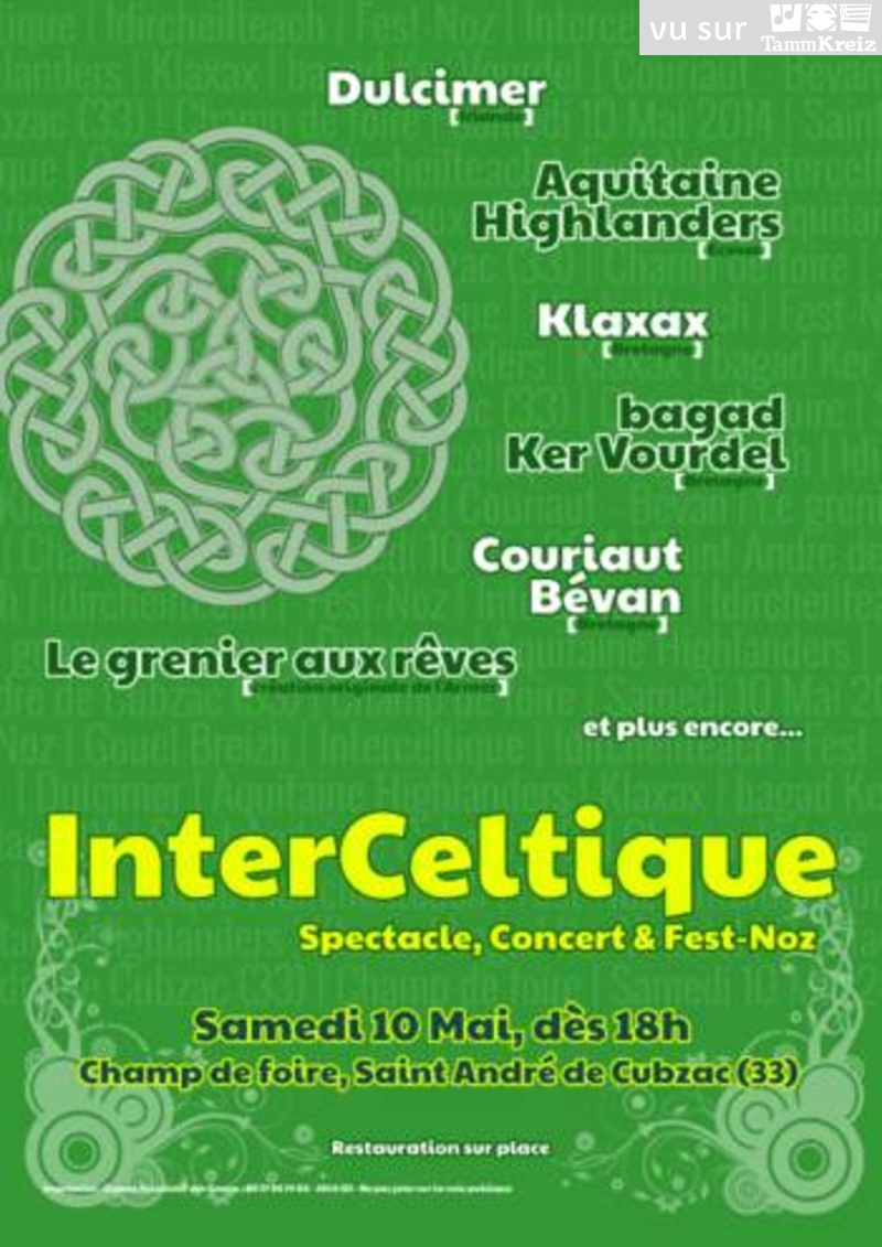 Concert et Fest-Noz à Saint-André-de-Cubzac