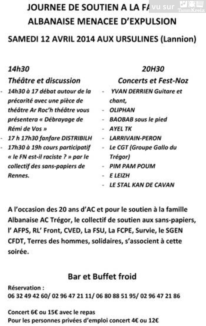 Concert et Fest-Noz à Lannion
