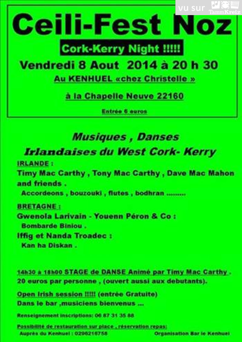 Ceili-Fest-Noz à La Chapelle-Neuve