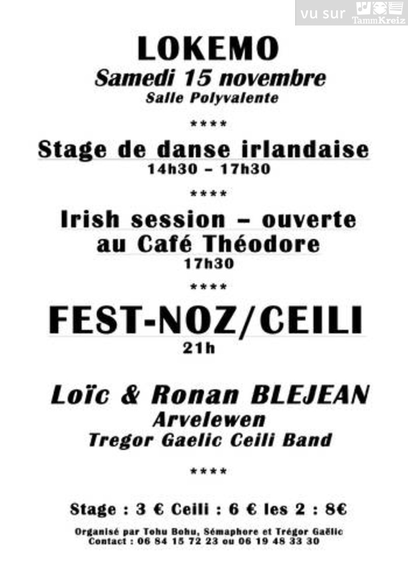 Ceili-Fest-Noz à Trédrez-Locquémeau