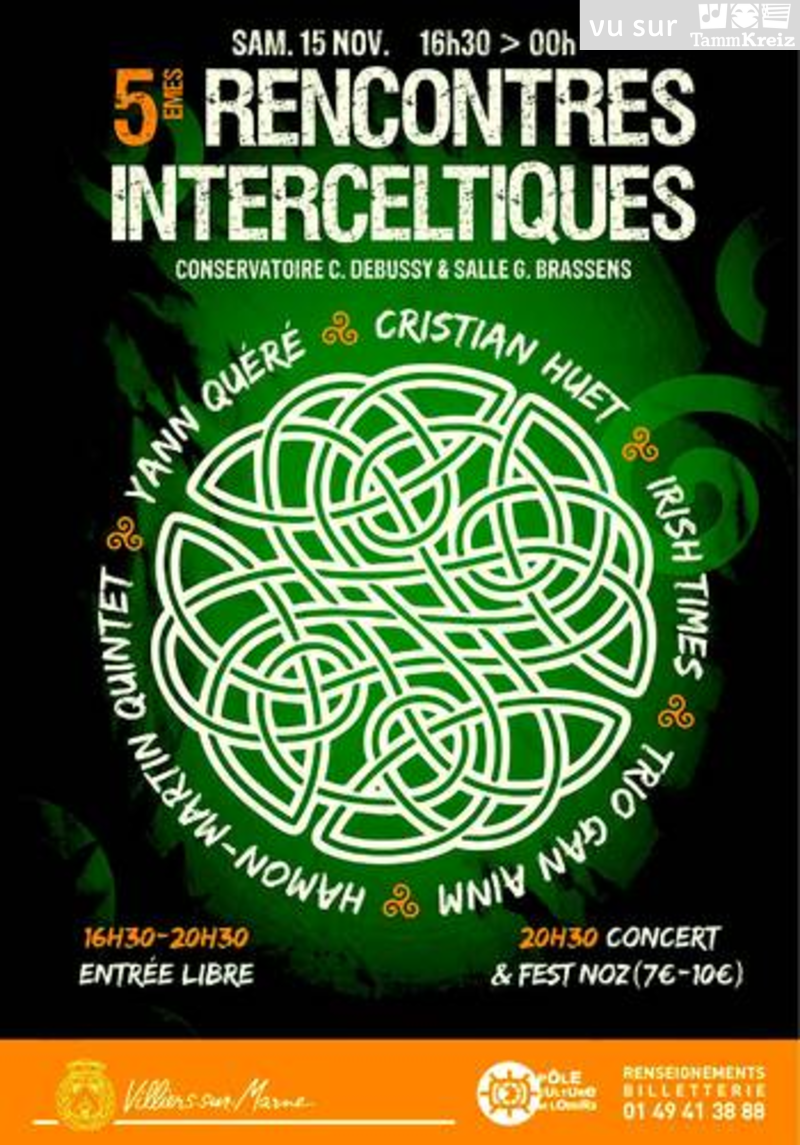 Concert et Fest-Noz à Villiers-sur-Marne