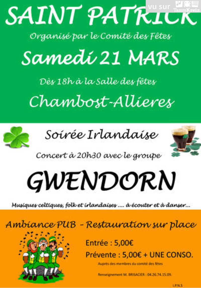 Concert et Fest-Noz à Chambost-Allières