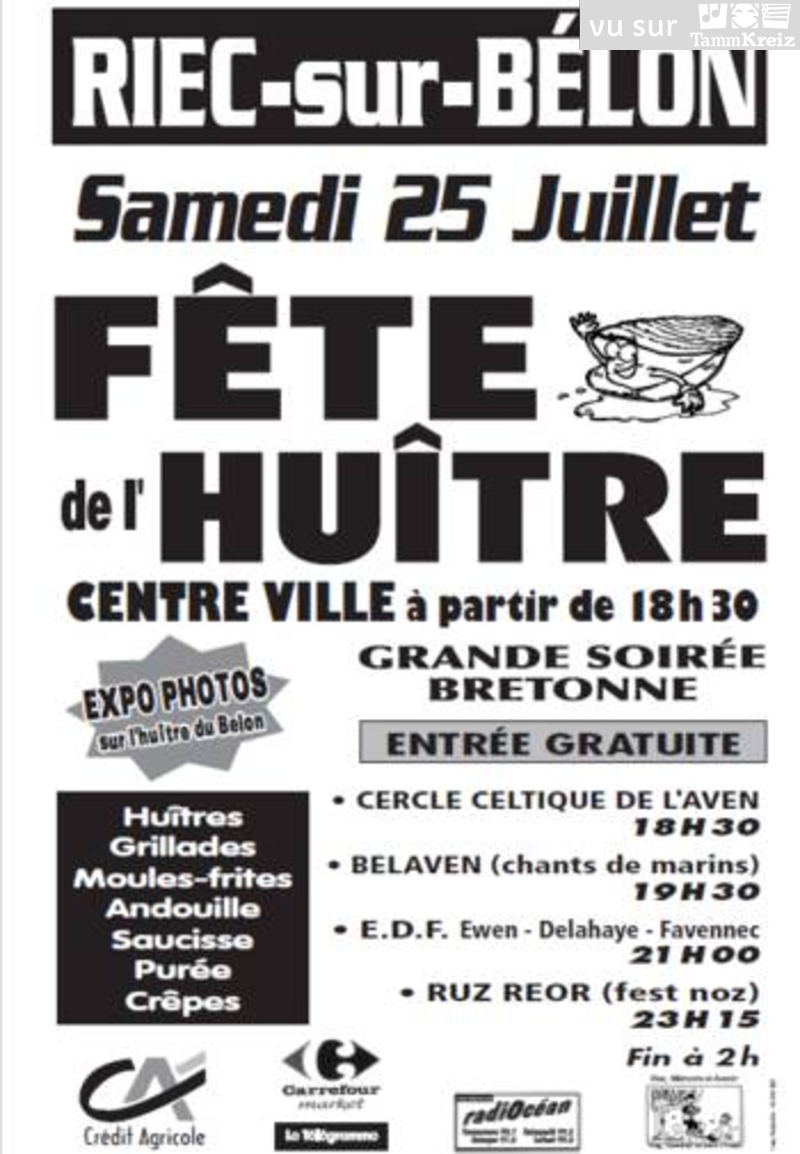 Concert et Fest-Noz à Riec-sur-Belon