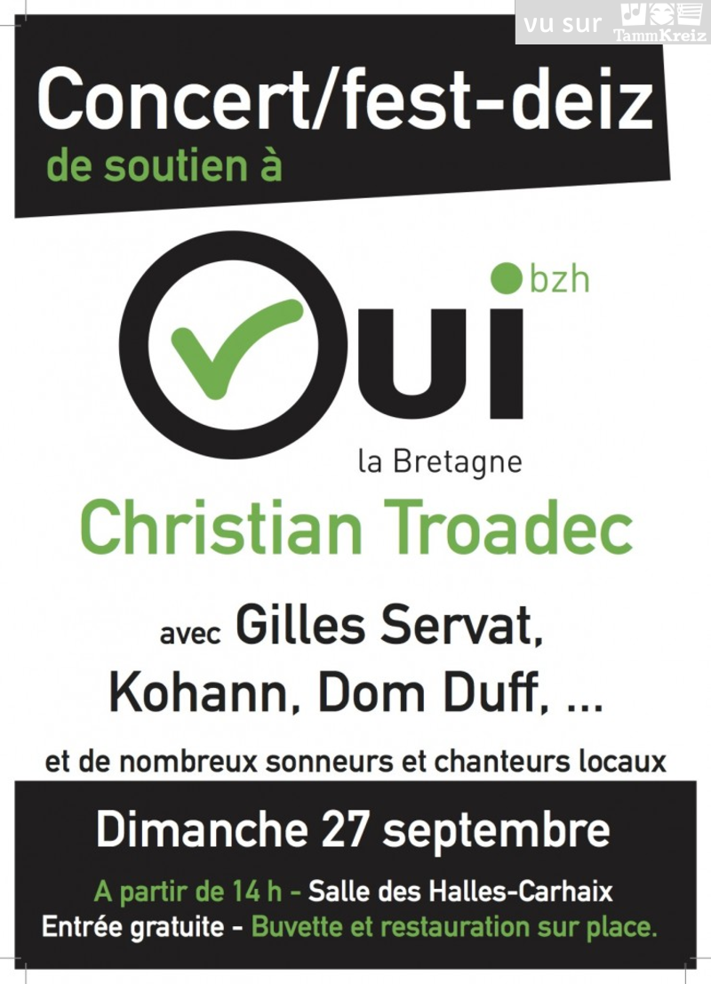 Concert et Fest-Deiz à Carhaix-Plouguer