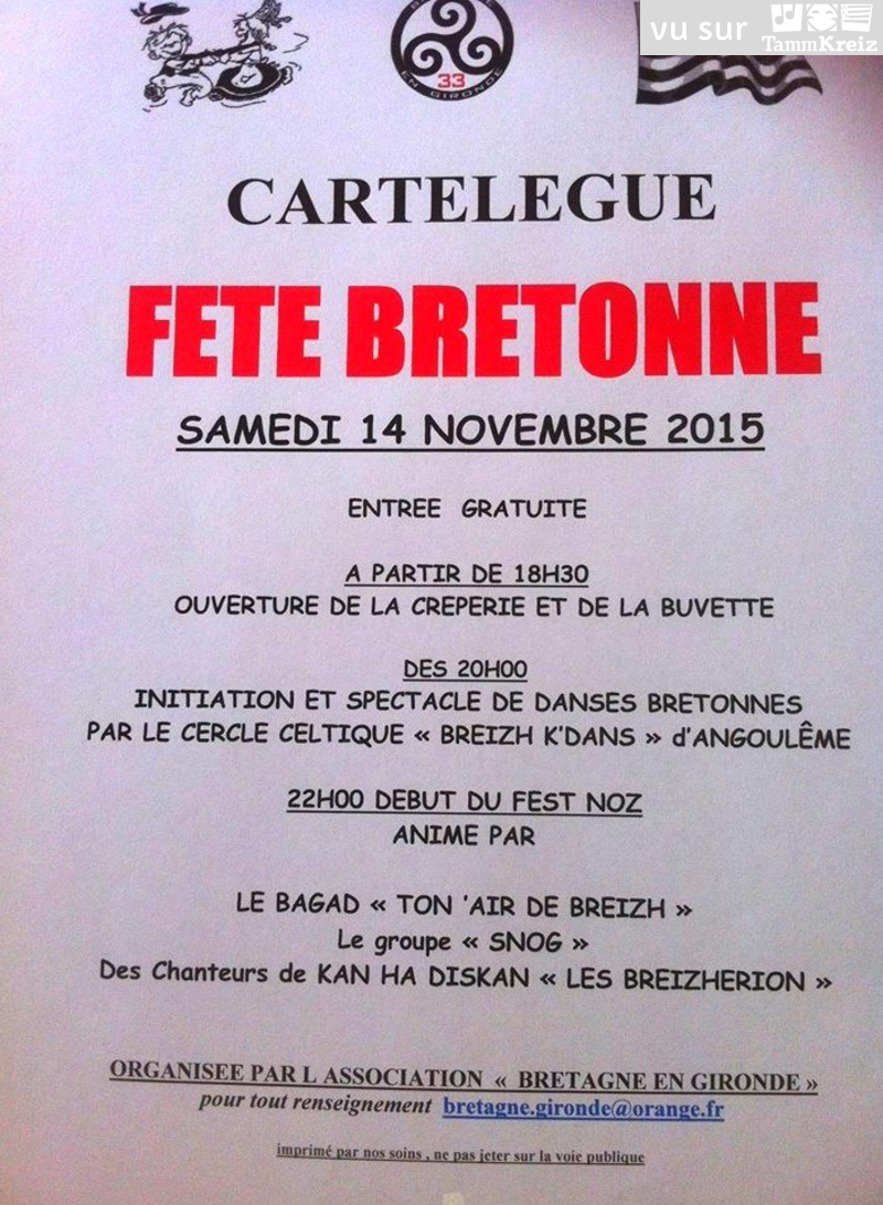 Fest Noz à Cartelegue