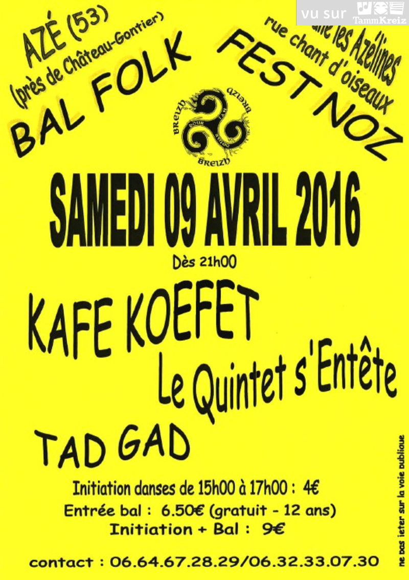 Fest-Noz/Bal folk&nbsp;à&nbsp;Azé