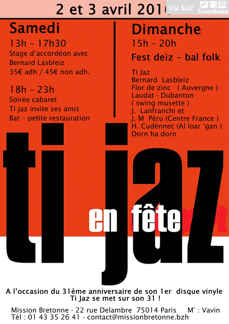 Concert et Fest-Noz à Paris