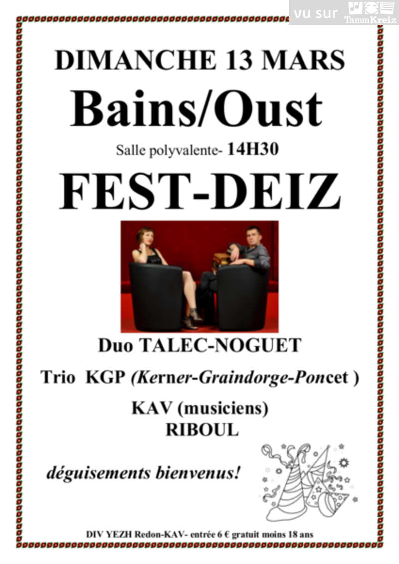 Fest Deiz à Bains-sur-Oust