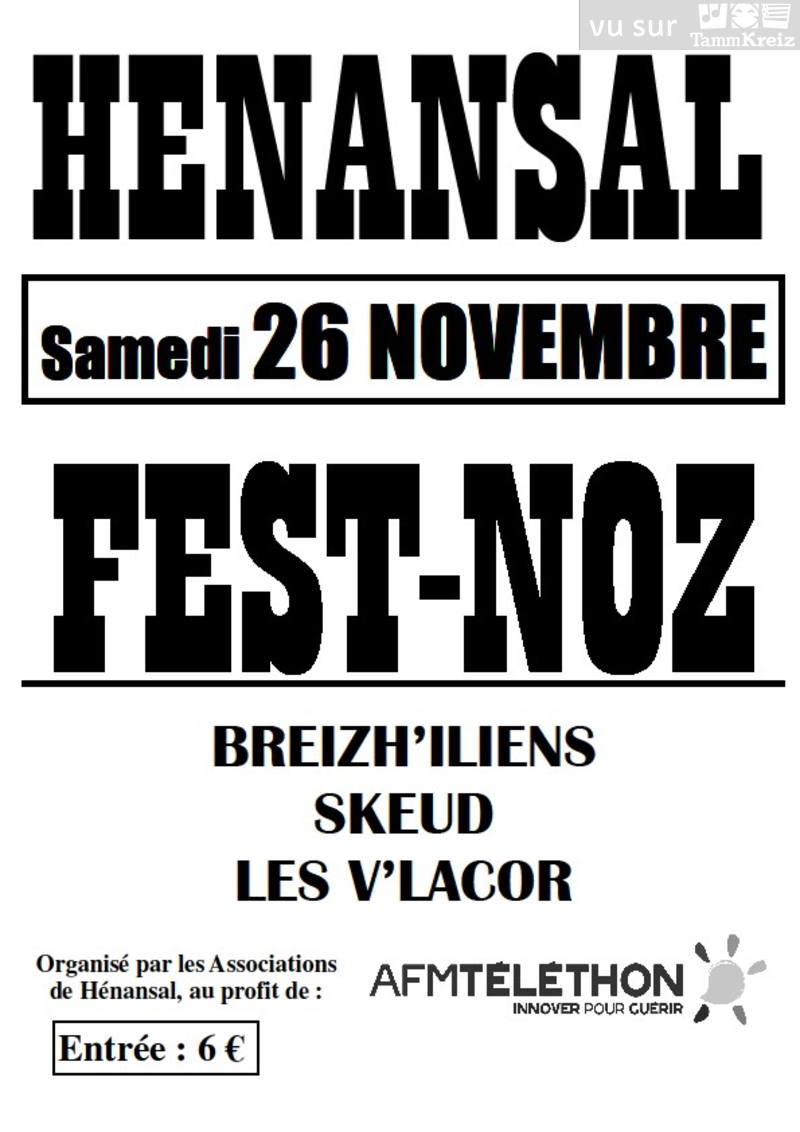 Fest Noz à Hénansal