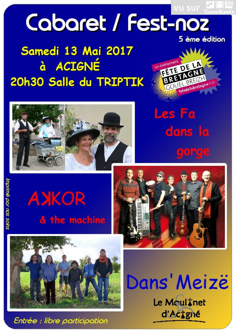 Cabaret/Fest-noz à Acigné