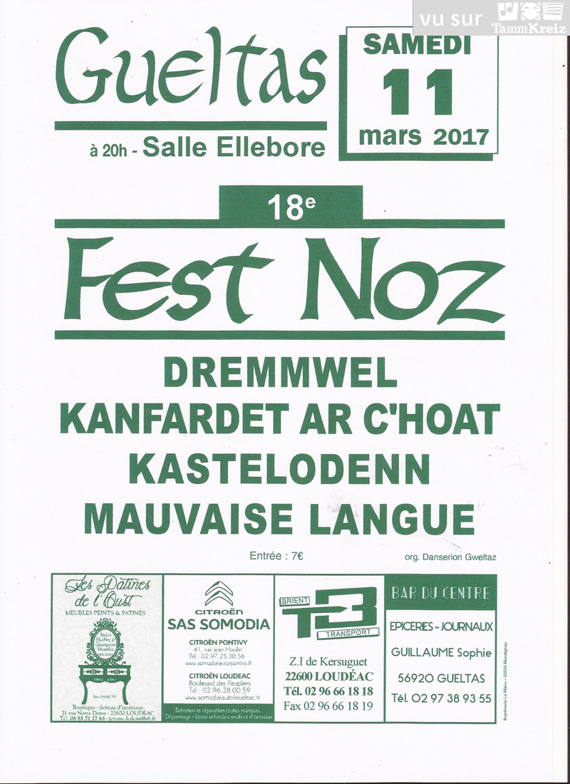 Fest Noz à Gueltas