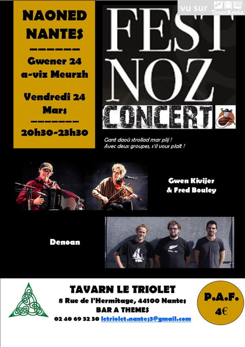 Concert et Fest-Noz à Nantes