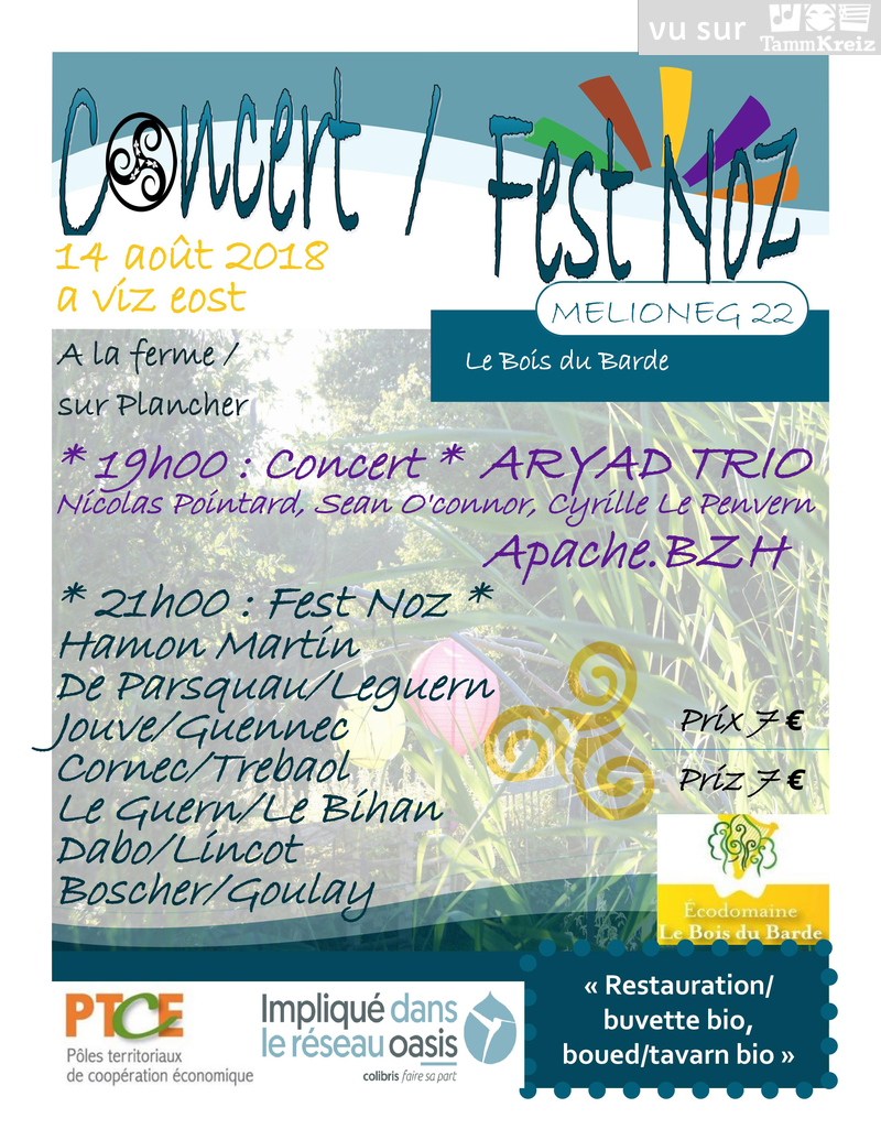 Concert et Fest-Noz à Mellionnec