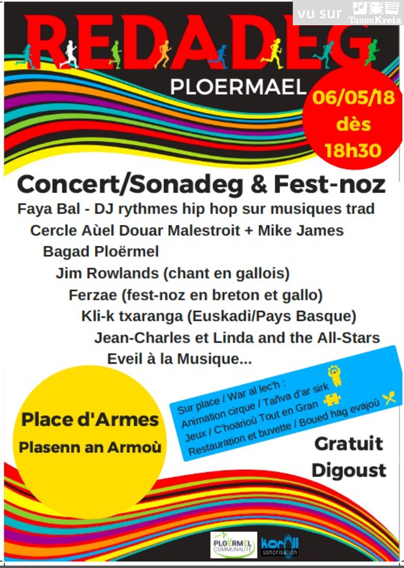 Concert et Fest-Noz à Ploërmel