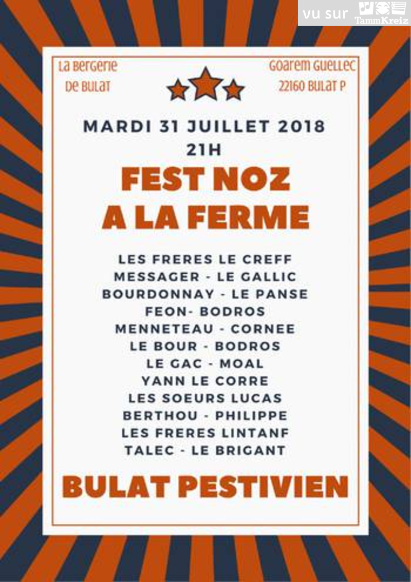 Fest Noz à Bulat-Pestivien