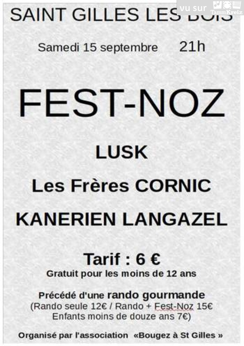 Fest Noz à Saint-Gilles-les-Bois