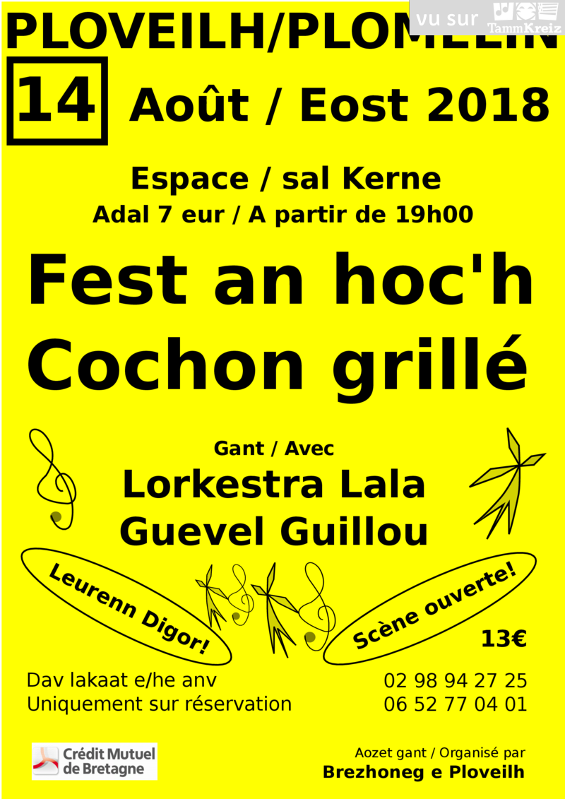 Repas et fest-noz à Plomelin