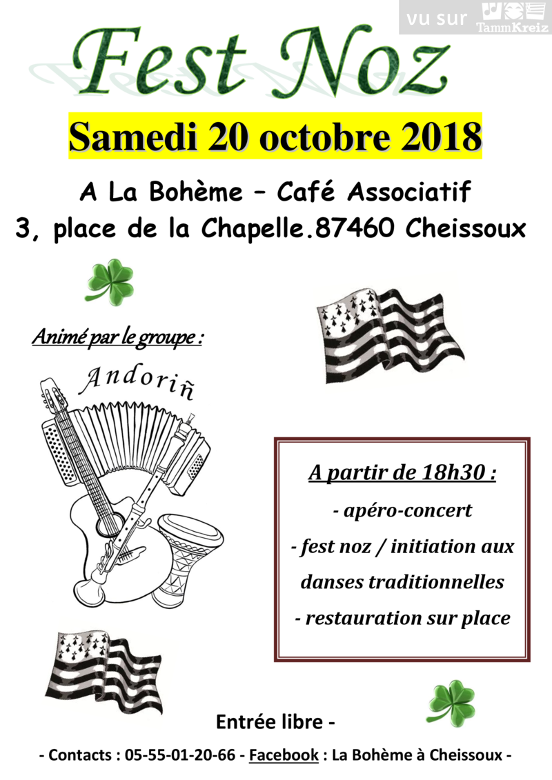 Fest Noz à Cheissoux