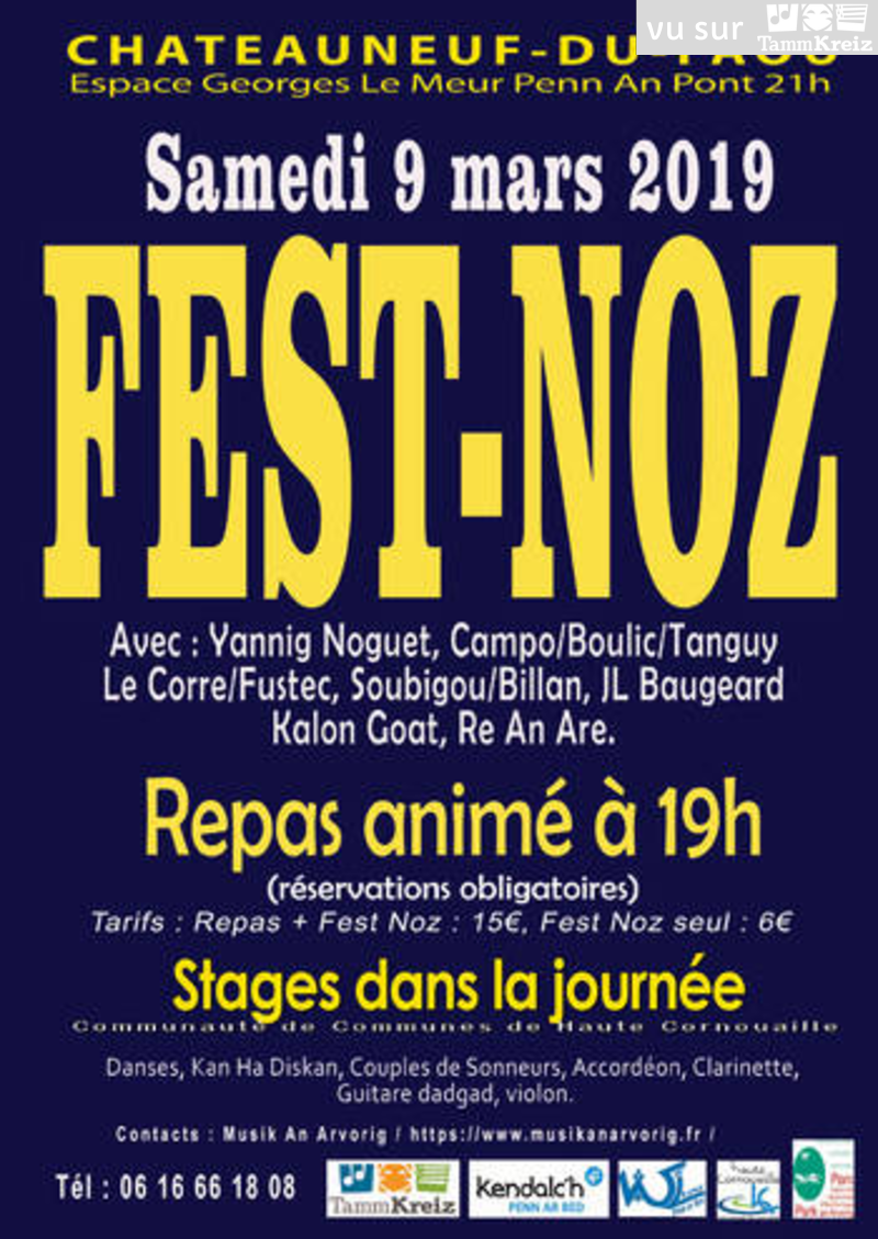Fest Noz à Chateauneuf-du-Faou