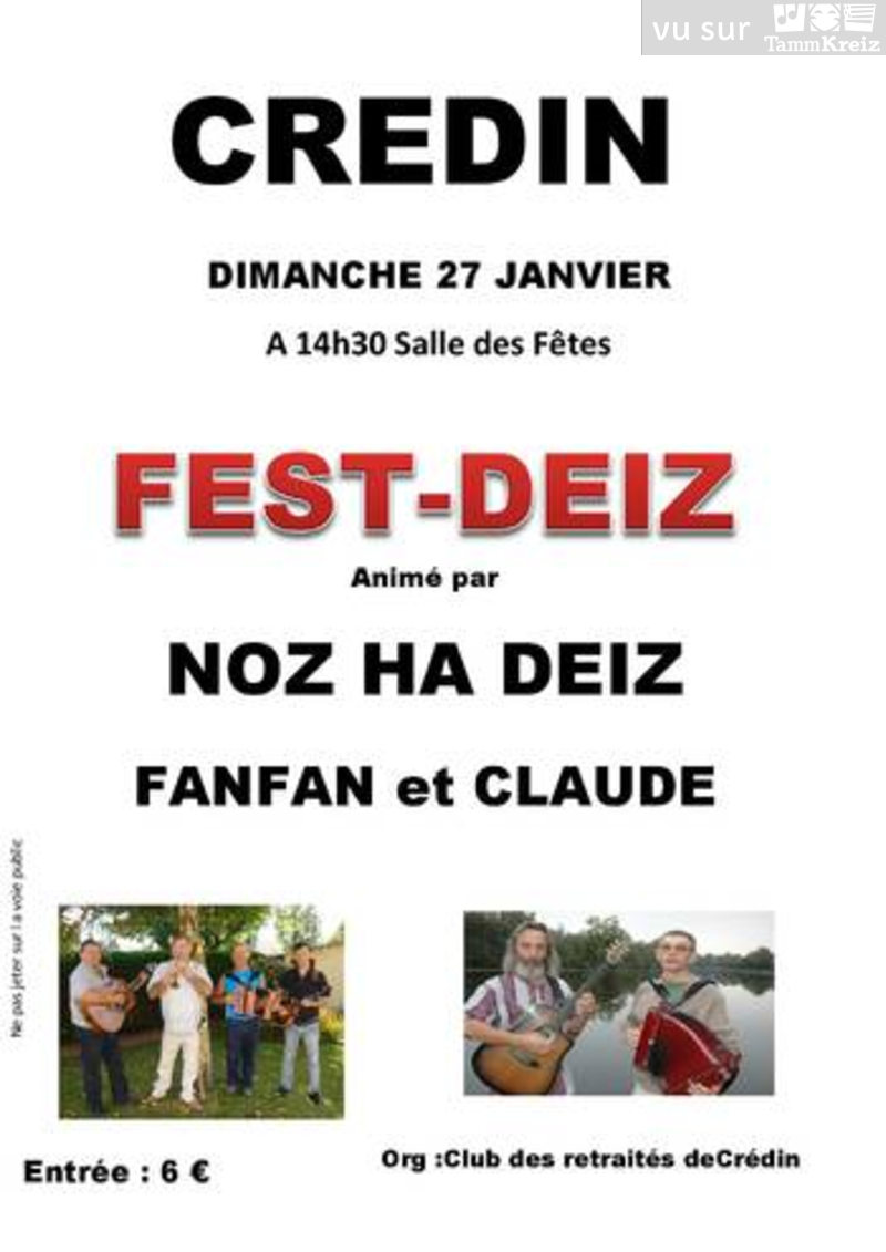 Fest Deiz à Crédin