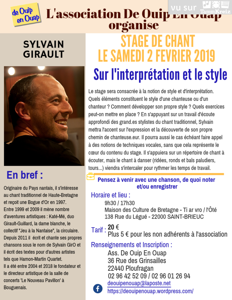 Stage à Saint-Brieuc
