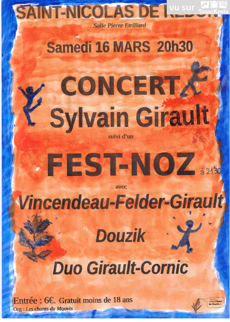 Concert et Fest-Noz à Saint-Nicolas-de-Redon