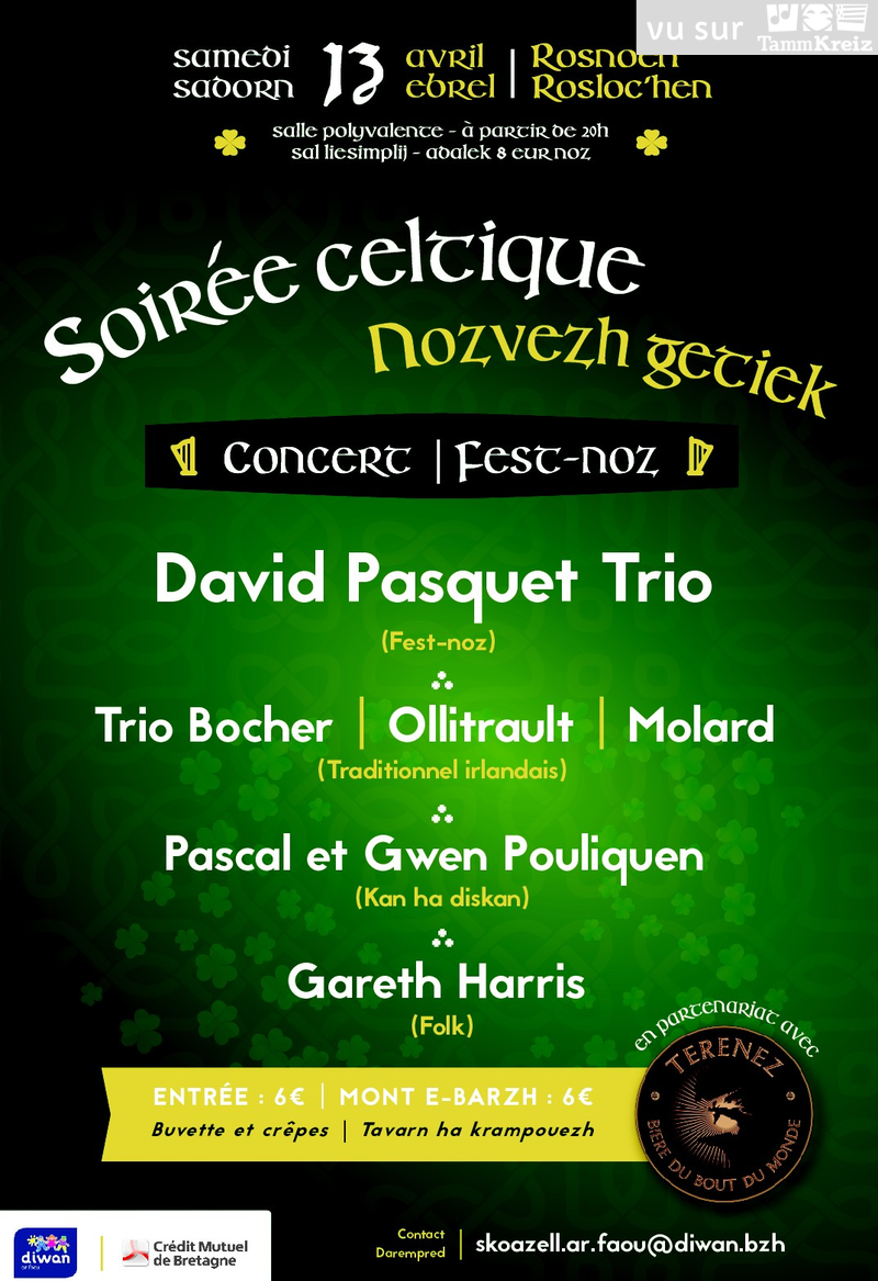 Concert et Fest-Noz à Rosnoën