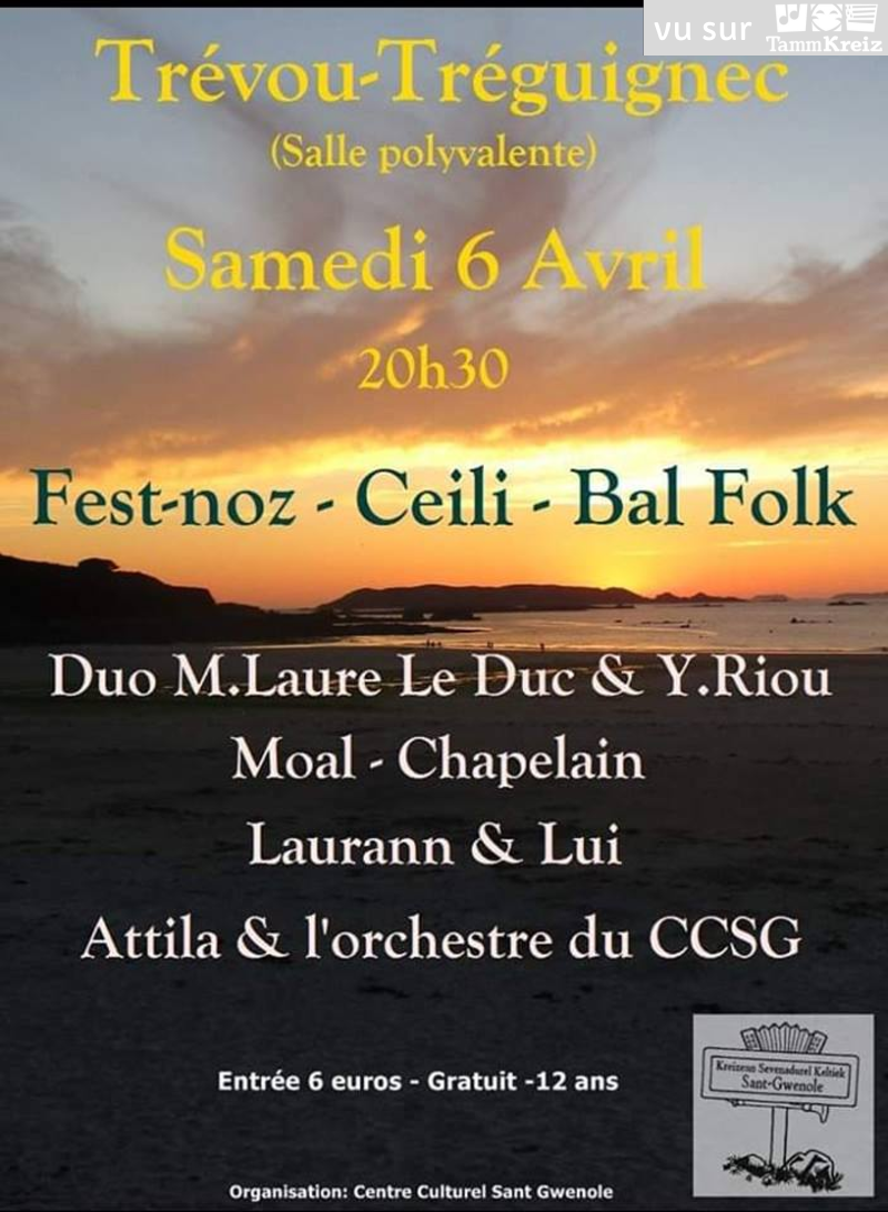 Fest-Noz/Bal folk à Trévou-Tréguignec