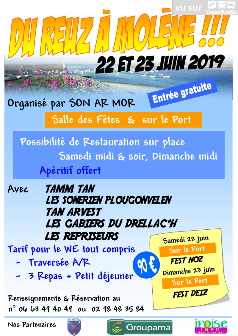 Repas et fest-noz&nbsp;à&nbsp;Île-Molène