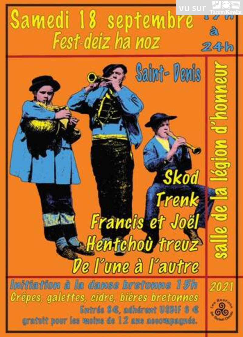 Fest-deiz ha noz&nbsp;à&nbsp;Saint-Denis