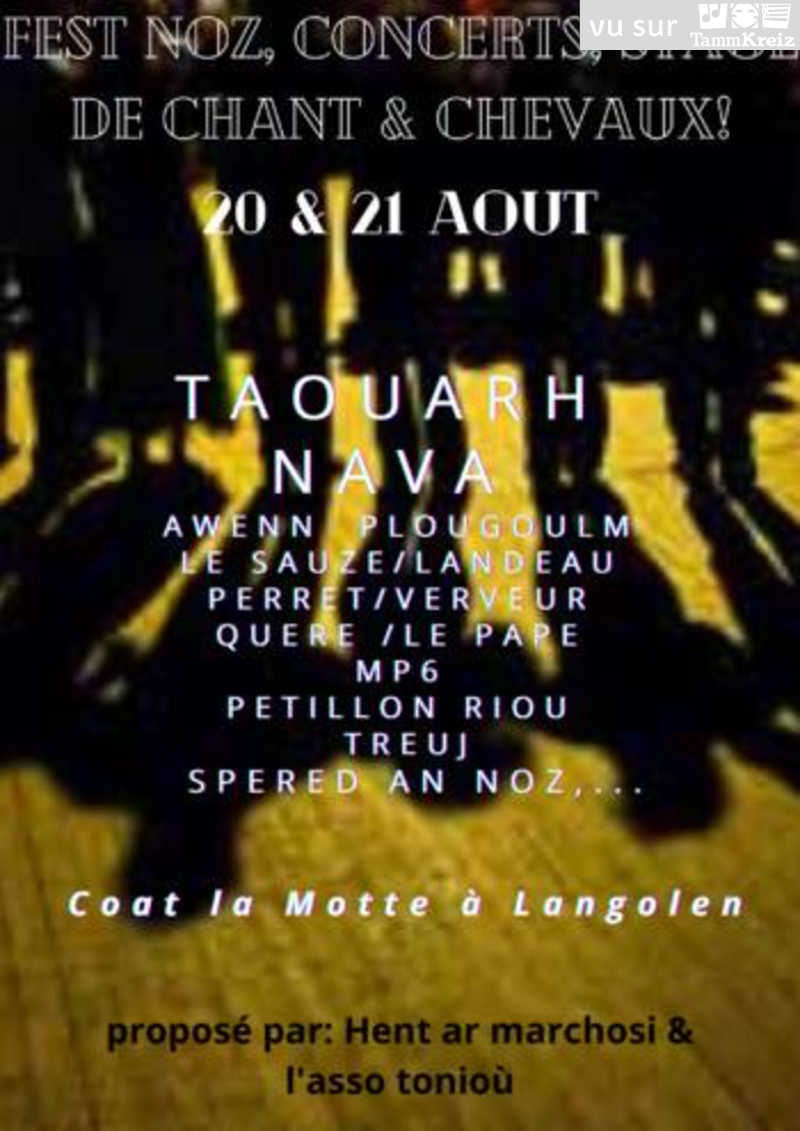 Concert et Fest-Noz&nbsp;à&nbsp;Langolen