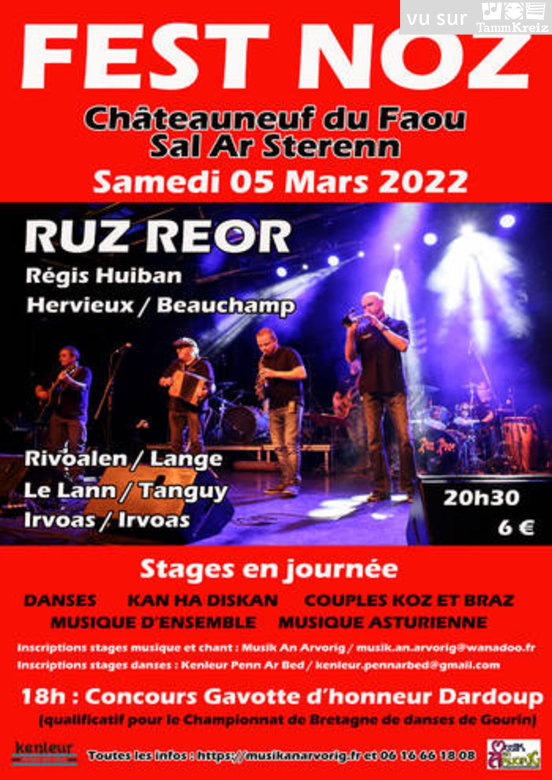 Fest Noz à Chateauneuf-du-Faou