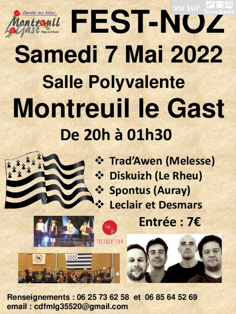 Fest Noz à Montreuil-le-Gast