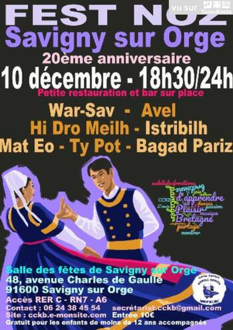 Fest Noz à Savigny-sur-Orge