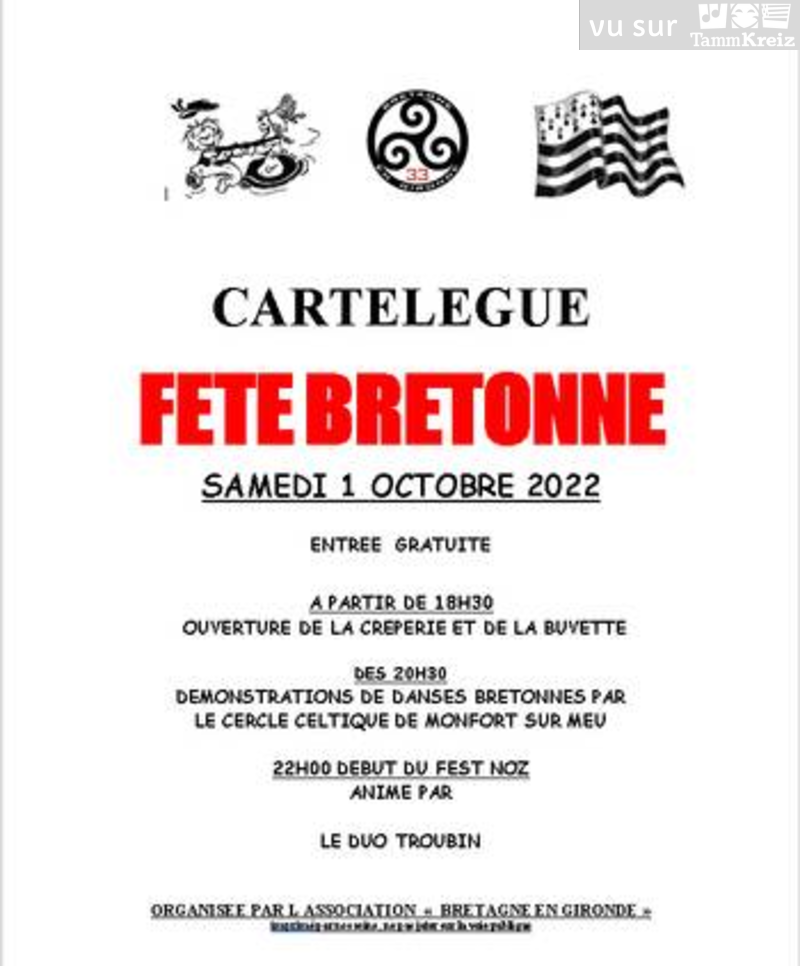 Fest Noz à Cartelegue
