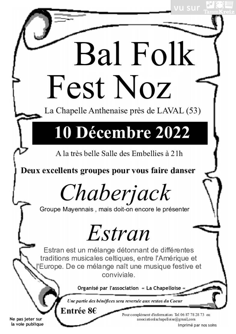 Fest Noz à La Chapelle Anthenaise
