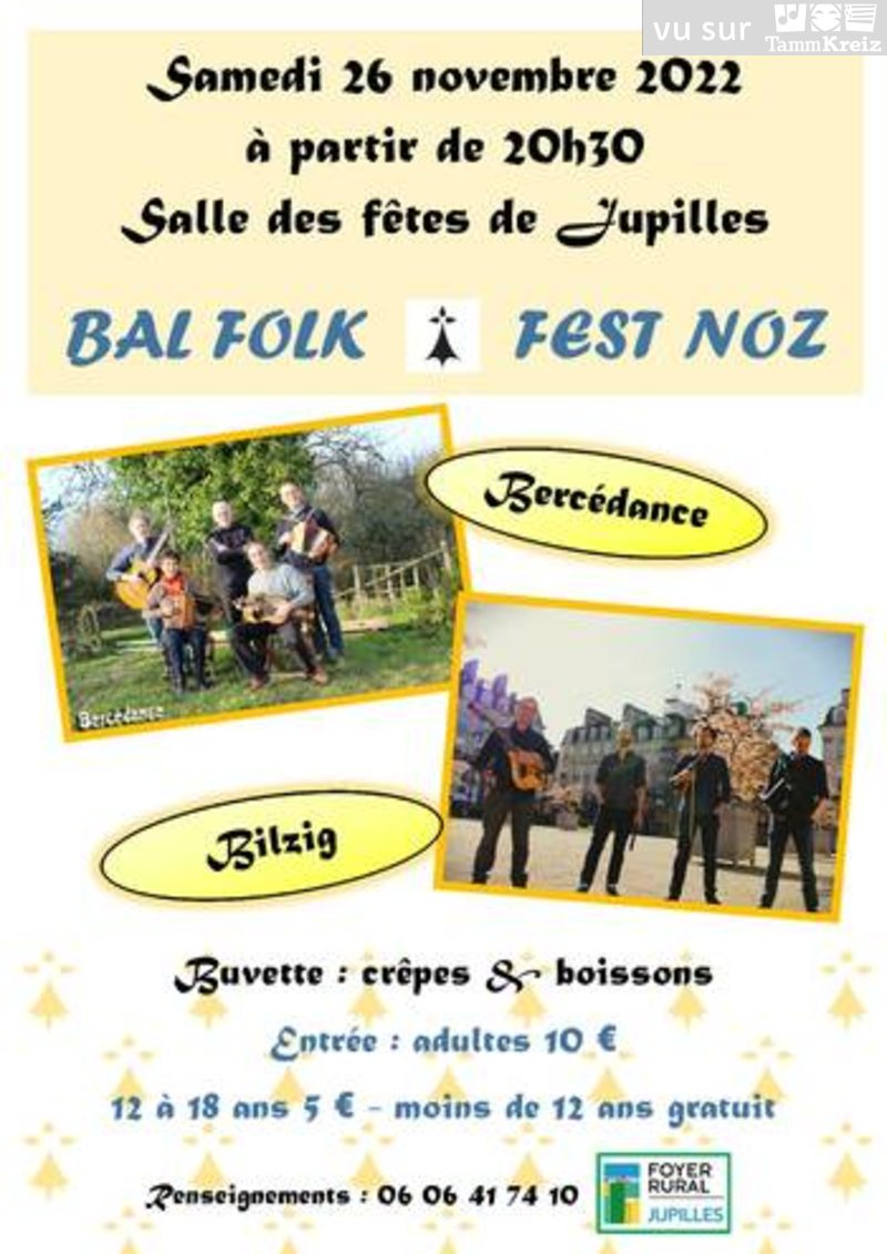 Fest-Noz/Bal folk à Jupilles