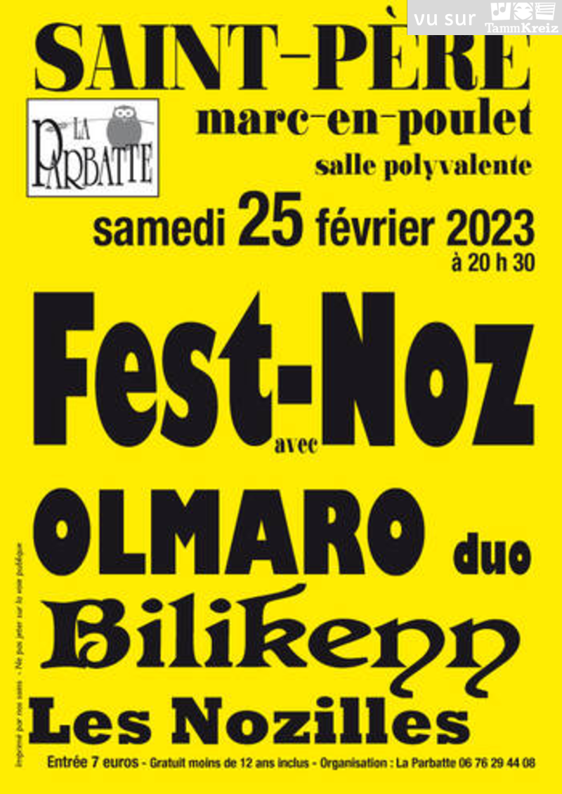 Fest Noz à Saint-Père-Marc-en-Poulet