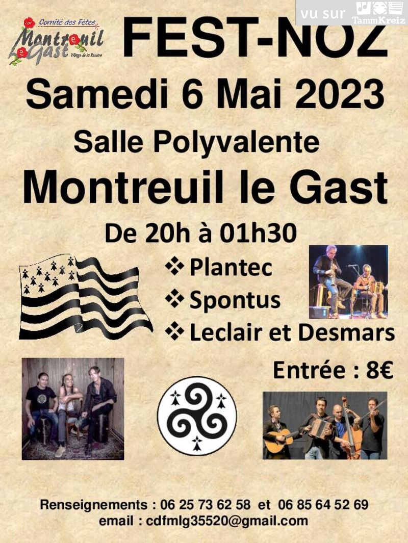 Fest Noz à Montreuil-le-Gast