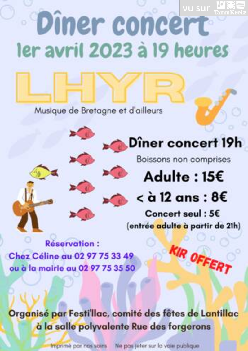 Repas animé à Lantillac