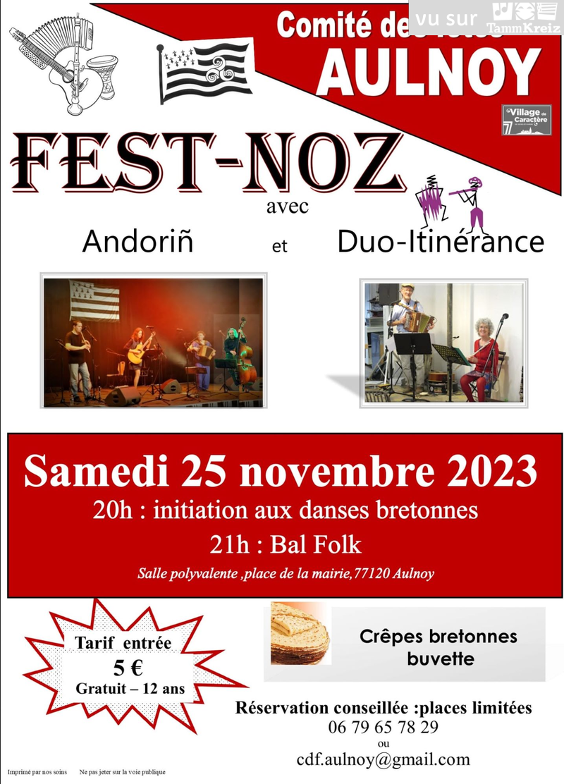Fest Noz à Aulnoy