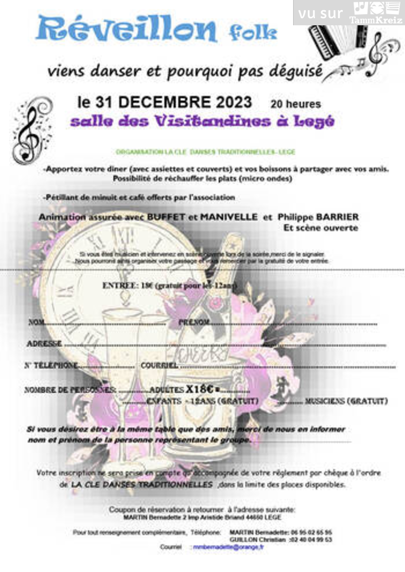 Fest-Noz/Bal folk à Legé